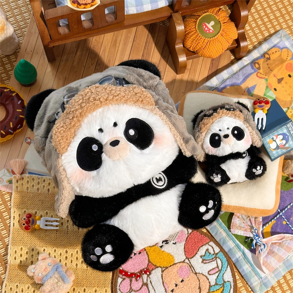 Panda Doll Panda Plush Toy Doll Simulation Cute Panda Keychain