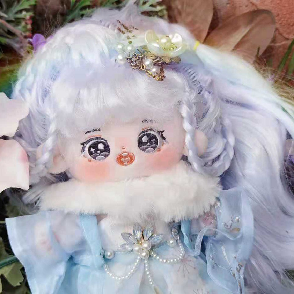 Cotton Doll Customized Deposit Synthetic Fiber Hair Plush Doll Cute Version Super Star Doll  Sample Cost