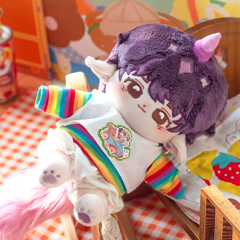 20 cm Cotton Doll Unicorn with Skeleton Humanoid Doll Cute Version Super Star Doll Stock