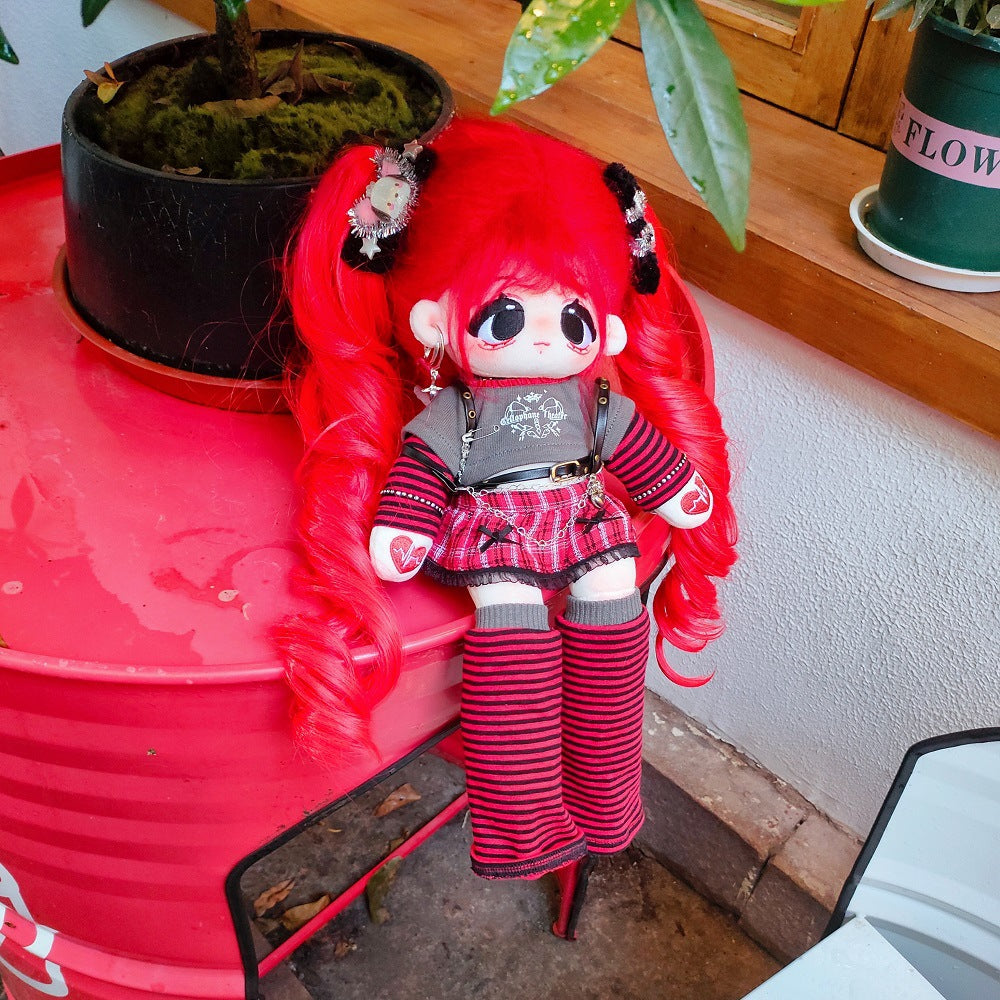 Mancotton 30 cm Synthetic Fiber Hair Long Leg Cotton Doll Cute Plush Doll