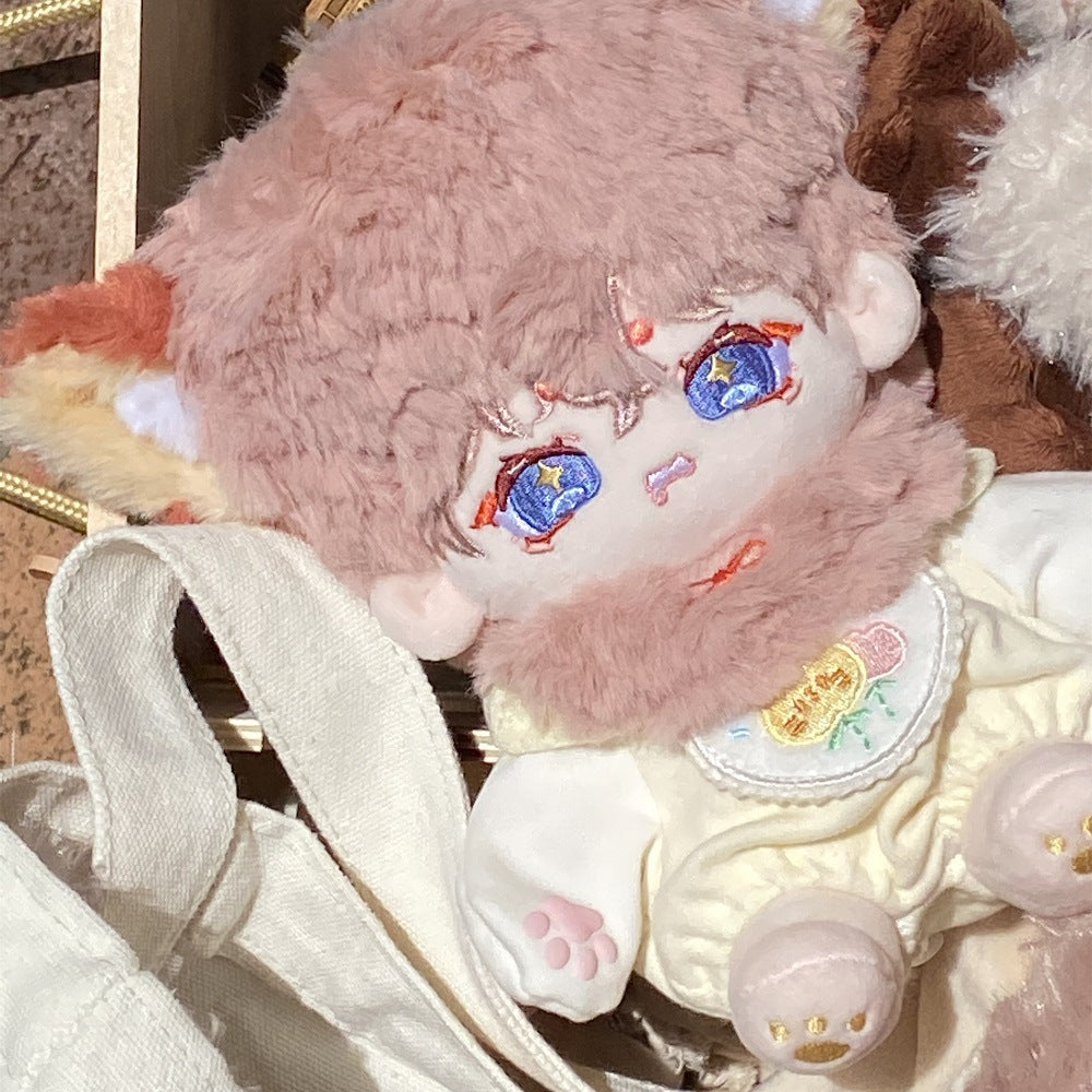 Cotton Doll Nautty 20 cm With Embossed Rabbit Fur Brush Rabbit Fur Skeleton Tail