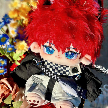 20 cm Cotton Doll Washed Rabbit Fur Animal Ears Tail Star Doll with Skeleton In Stock